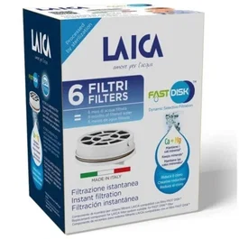 Laica Filtro de carbón Fast Disk FD06A Pack 6 unidades Compatible Flown Go